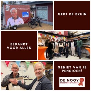 Gert de Bruin met pensioen De Nooy Schilders